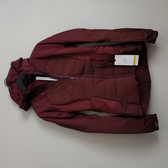 lululemon athletica Jackets & Blazers - Lululemon NWT Down For It All Jacket Size 10 Red Merlot